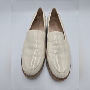 Vionic Kensley Cream Leather Lug Sole Loafers Size: US Women's 11